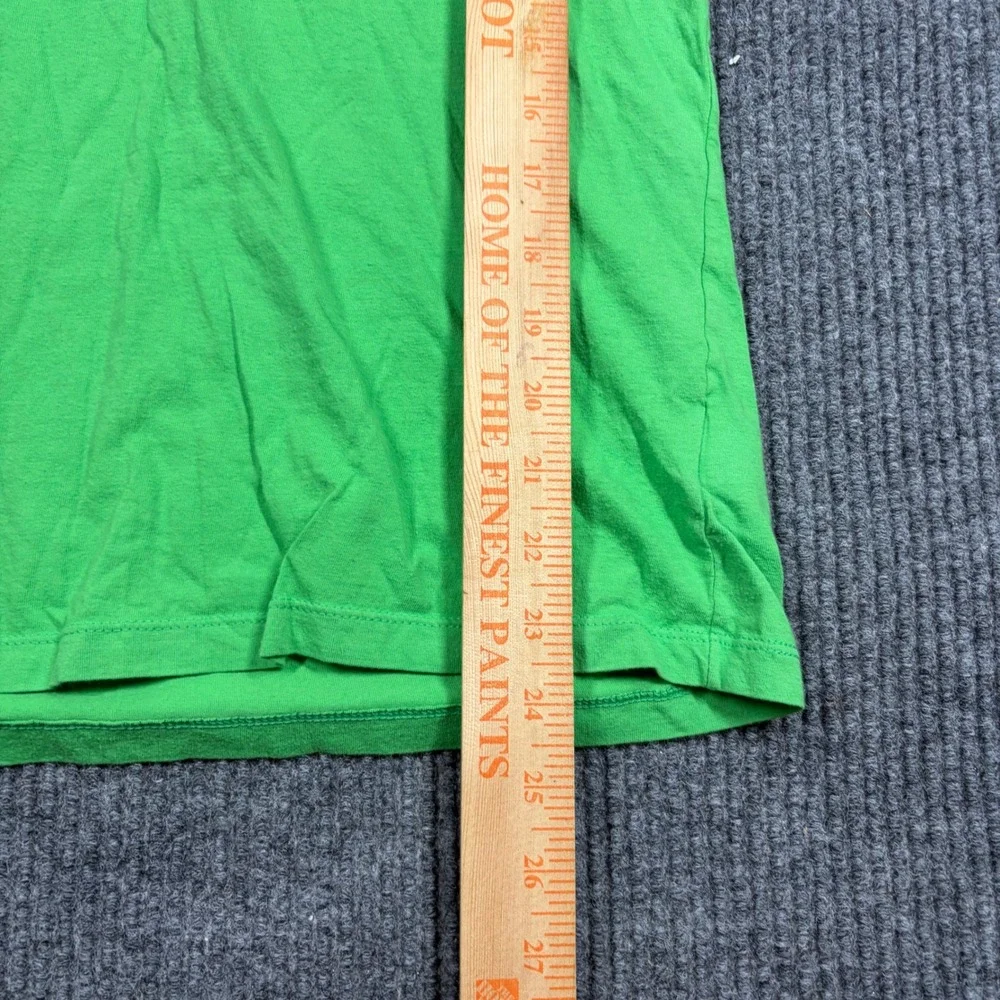 The North Face Shirt Womens M V-Neck Graphic Green Cotton Short Sleeve - Picture 6 of 6